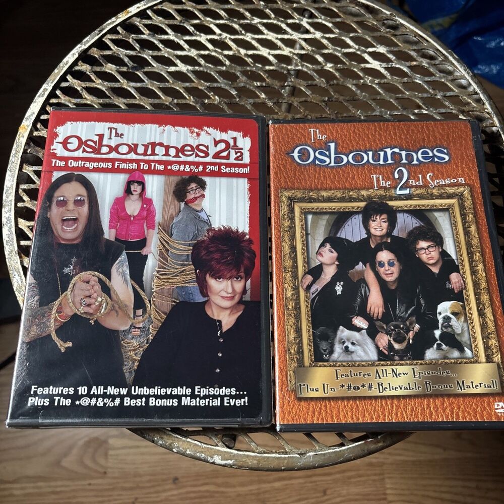 The Osbournes Seasons 2 & 2 1 / 2 DVD With Inserts Lot OOP RARE Mint Sealed New
